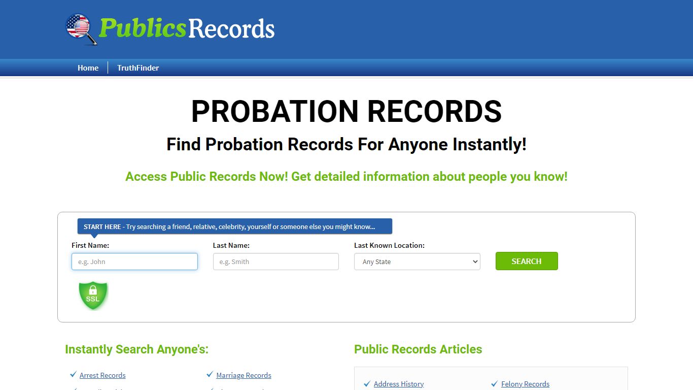 Find Probation Records For Anyone Instantly!